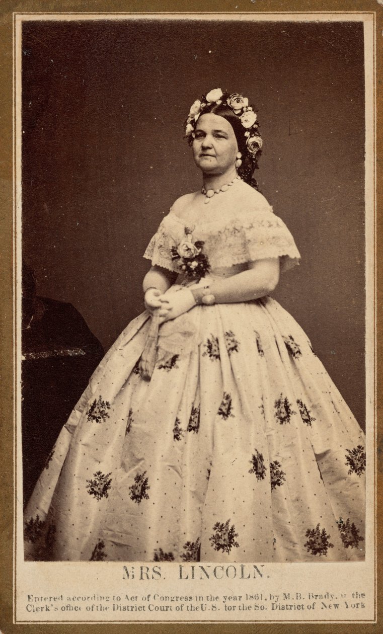Mary Todd Lincoln, 1861 (zdjęcie) autorstwa Mathew Brady
