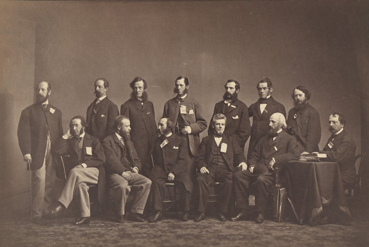 [członkowie nowojorskiej Komisji Sanitarnej], ok. 1860. autorstwa Mathew Brady