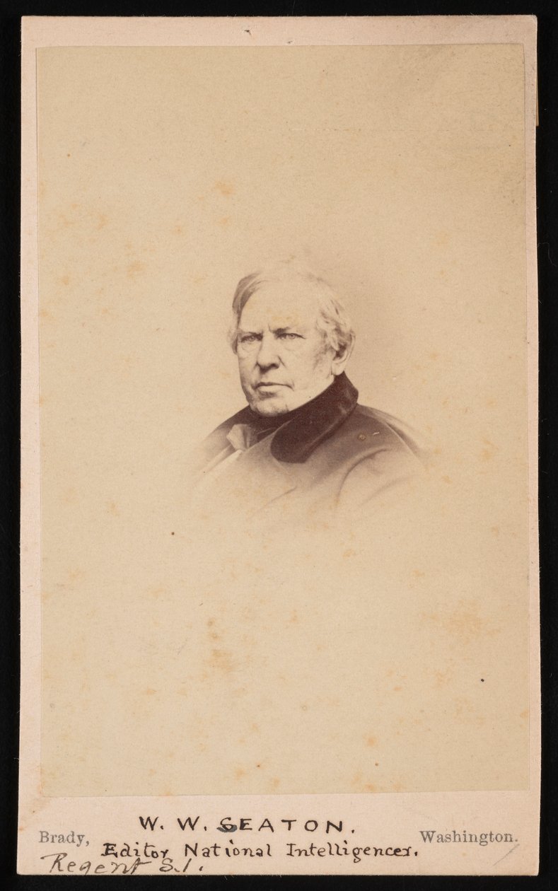 Portret Williama Winstona Seatona 1785-1866, przed 1866 rokiem. autorstwa Mathew Brady