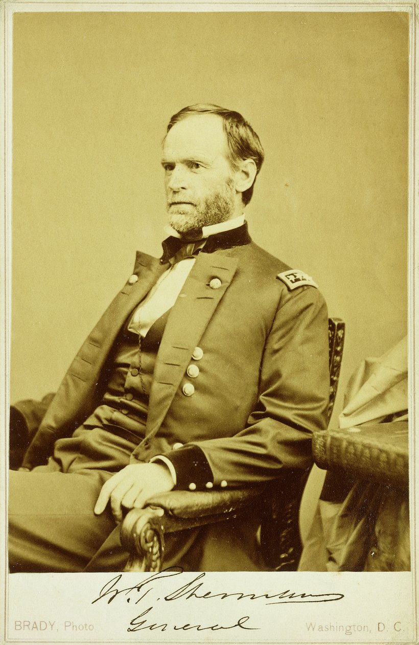 Zdjęcie portretowe Williama Tecumseha Shermana autorstwa Mathew B. Brady