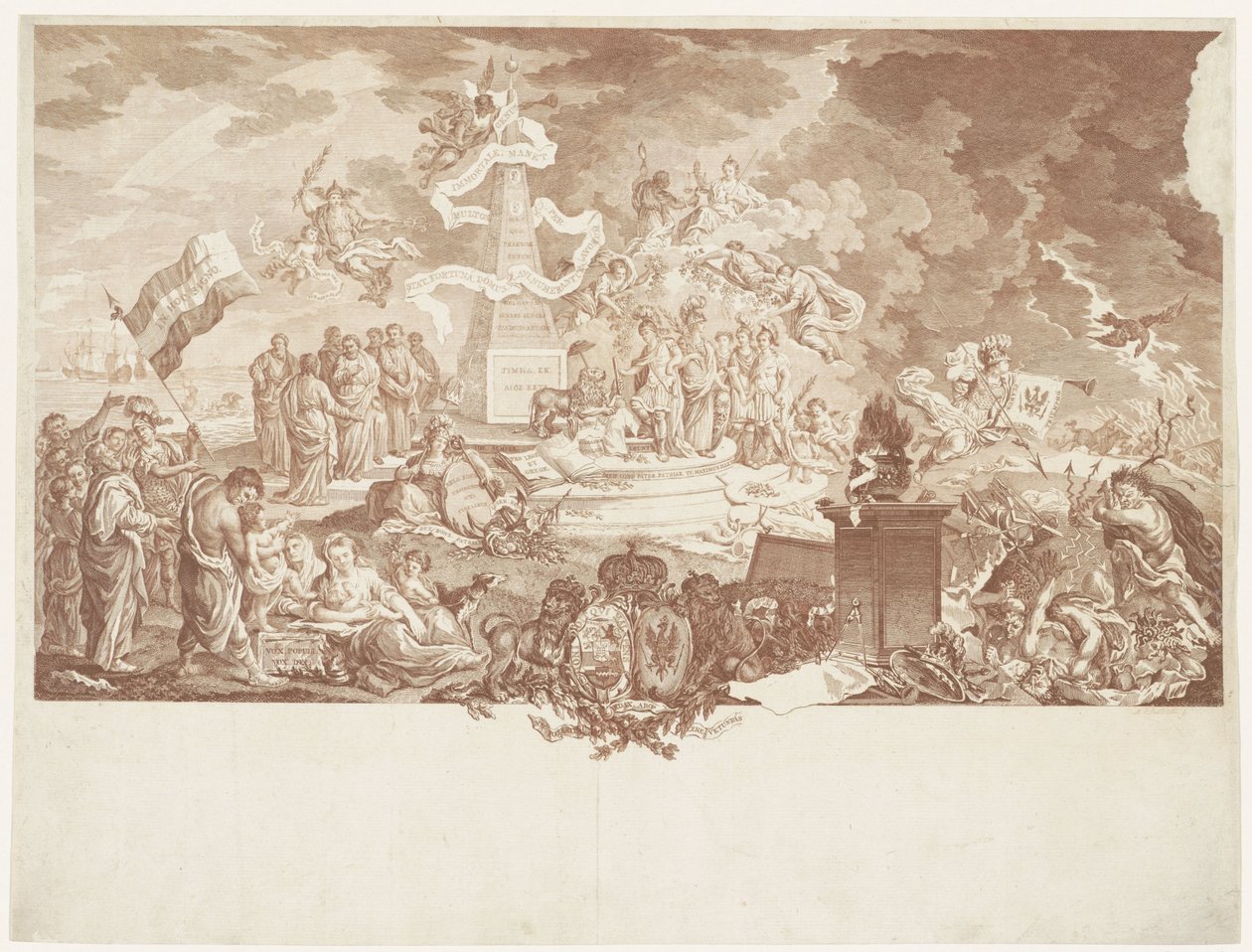 Alegoria o prawdziwym patriotyzmie, 1788 autorstwa Mathias de Sallieth