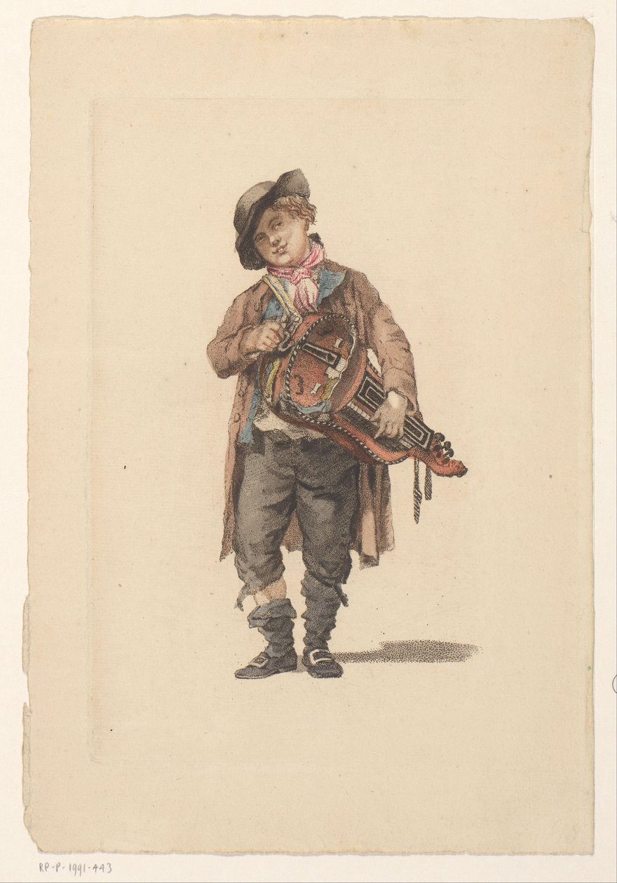 gracz liry korbowej autorstwa Mathias de Sallieth