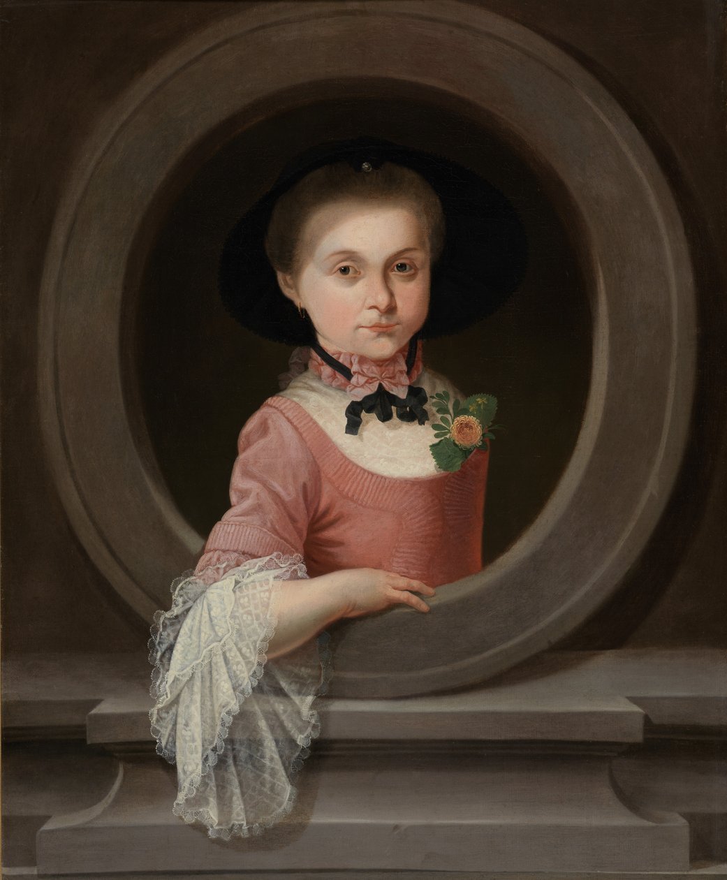 Portret dziewczynki (olej na płótnie) autorstwa Mathias de Visch