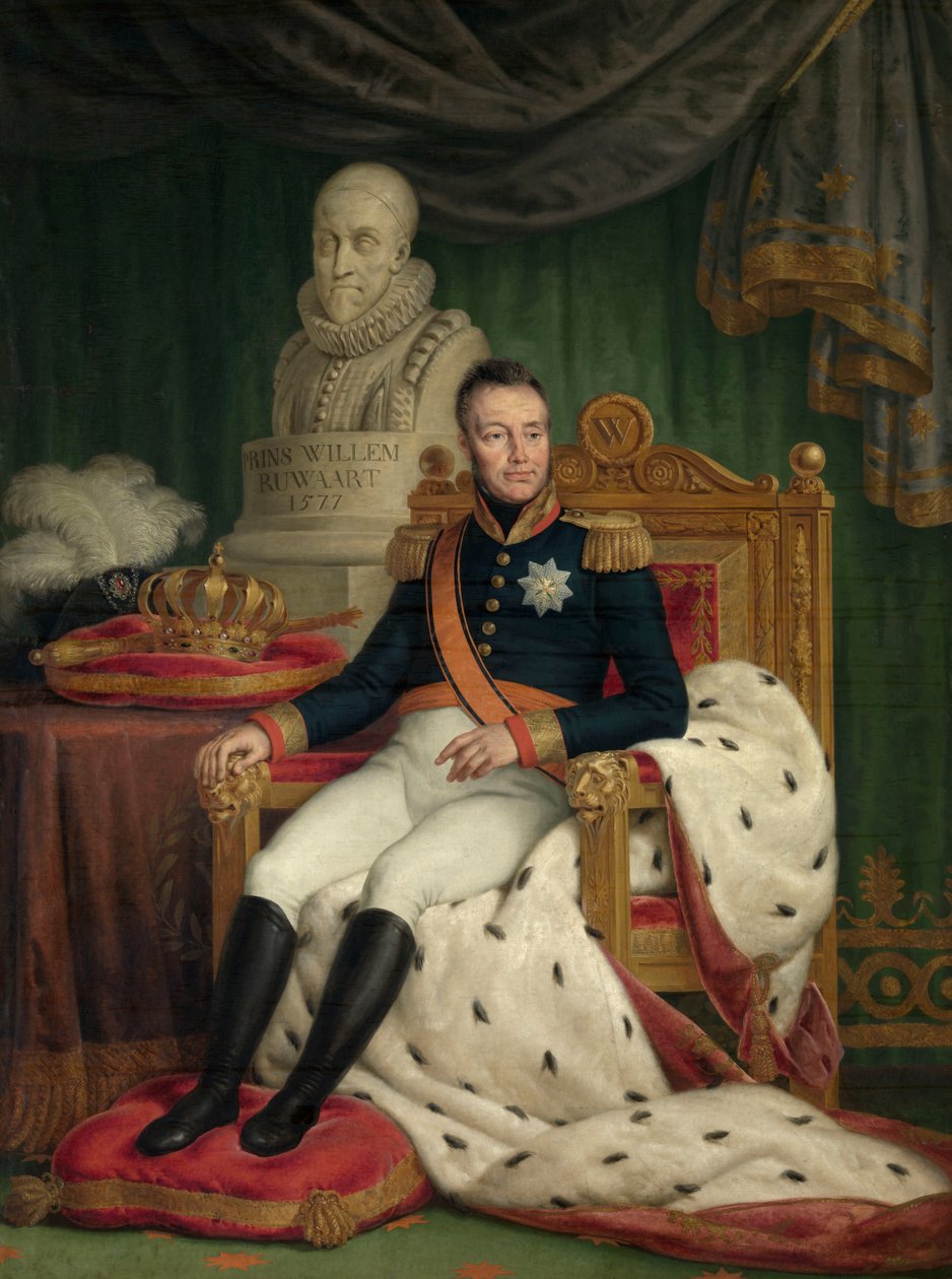 Król Willem I (olej na płótnie) autorstwa Mathieu Ignace van Bree