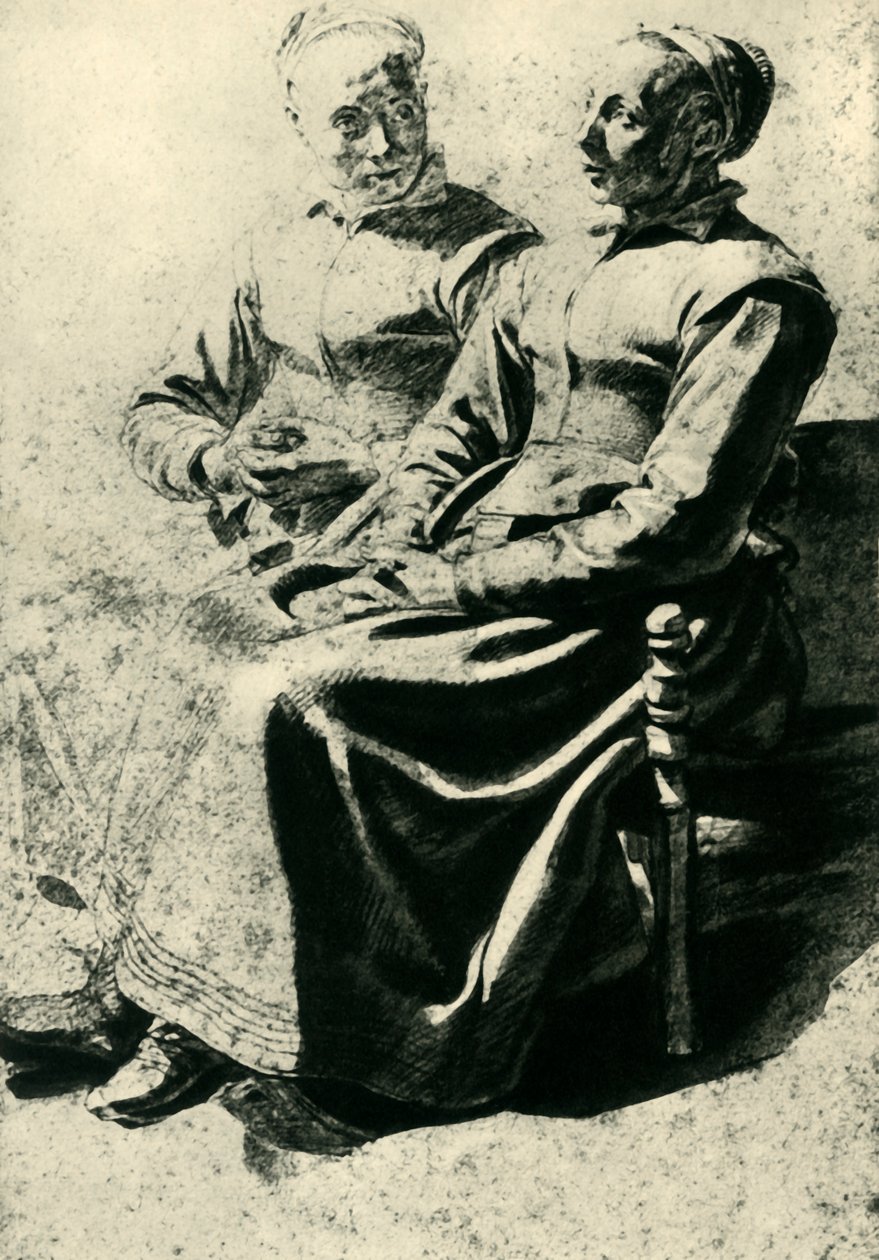 Dwie chłopki, połowa XVII w., 1943 r. autorstwa Mathieu Le Nain