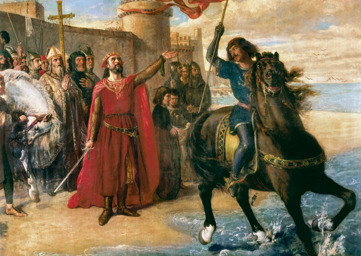 Rekonkwista, Hiszpania XIII wiek - Alfonso X el Sabio autorstwa Matias Moreno Gonzalez