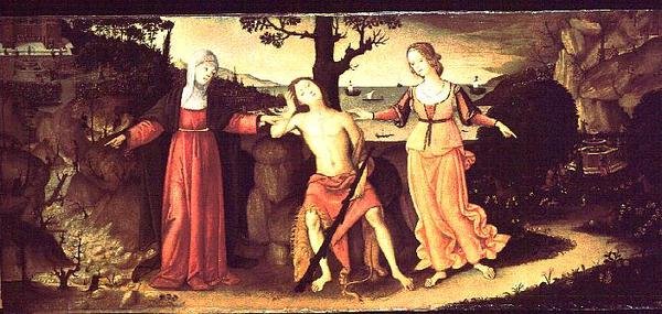 Herkules na rozdrożu autorstwa Matteo di Giuliano di Lorenzo Balducci