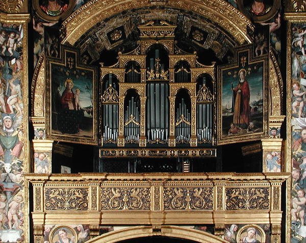 Dziewica z Dzieciątkiem naprzeciw św. Katarzyny Aleksandryjskiej, 1507 autorstwa Matteo Chiesa