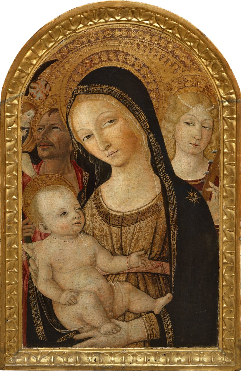 Madonna z Dzieciątkiem ze św. Katarzyną i św. Christoph autorstwa Matteo di Giovanni di Bartolo
