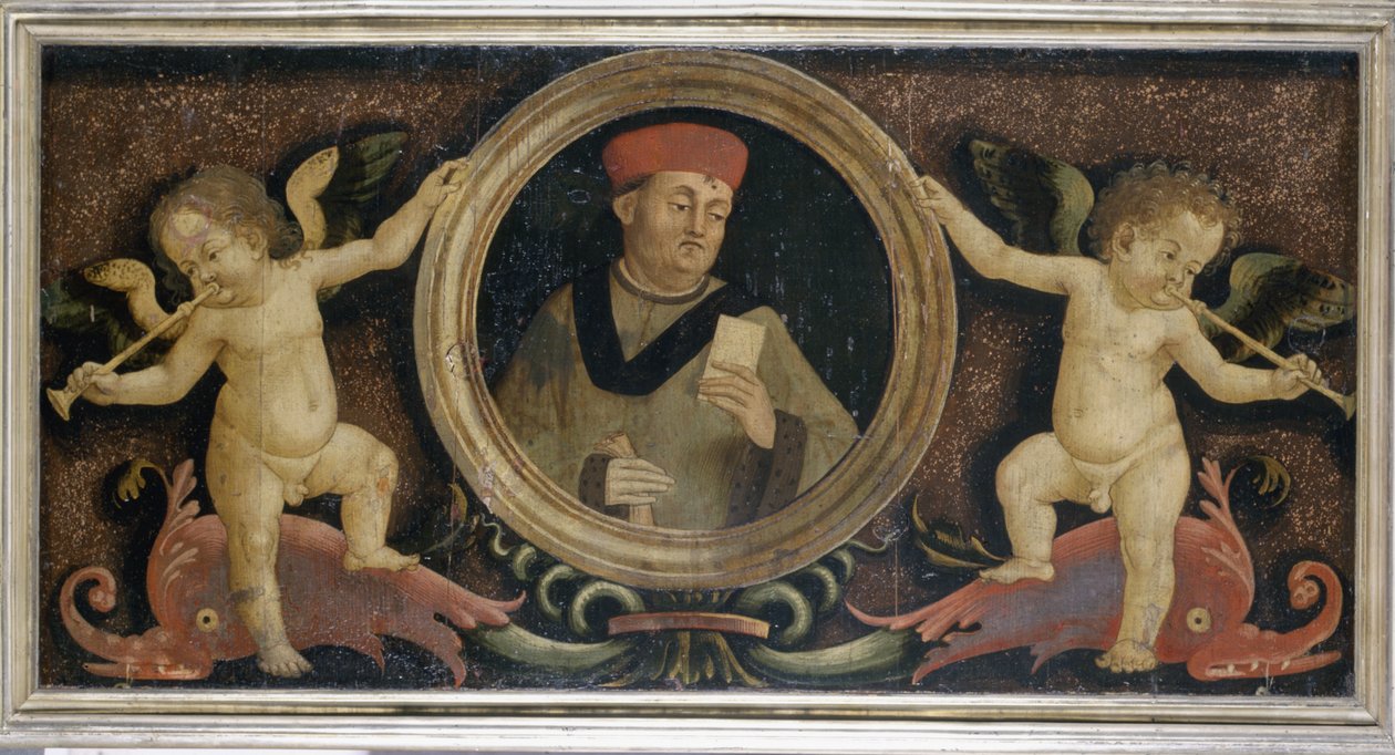 Portret męski z puttami, ok. 1510-15 (tempera na sosnie) autorstwa Matteo di Giuliano di Lorenzo Balducci