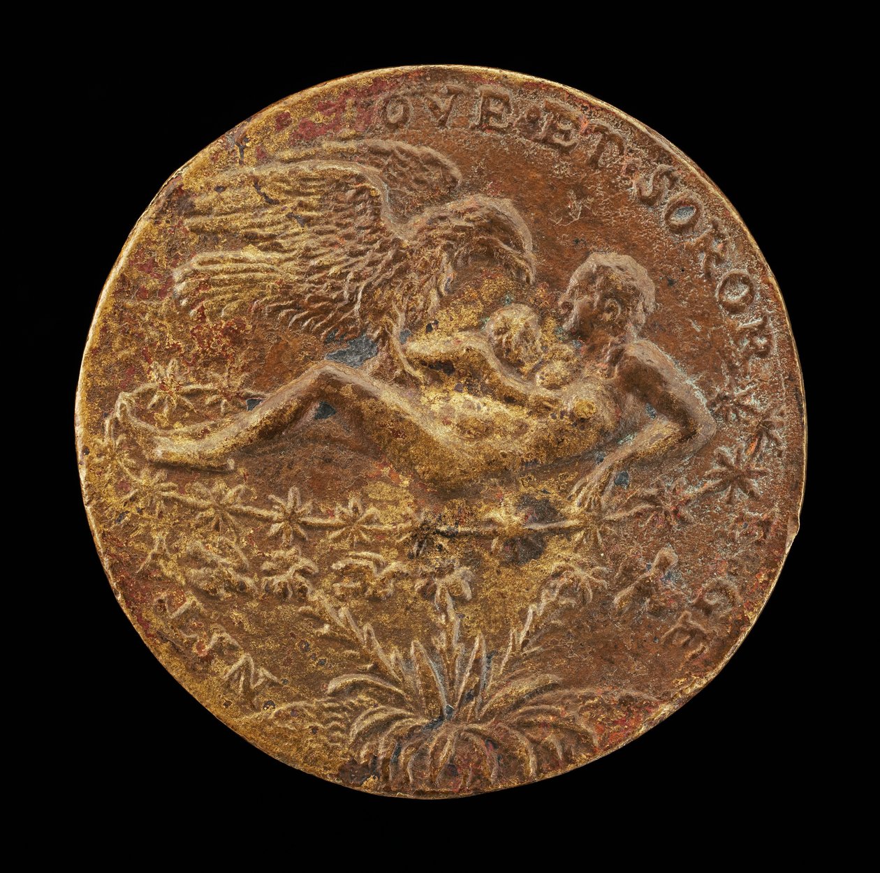 Jowisz jako orzeł przynoszący niemowlę Herkules do Junony [rewers], 1562. autorstwa Matteo Pagano