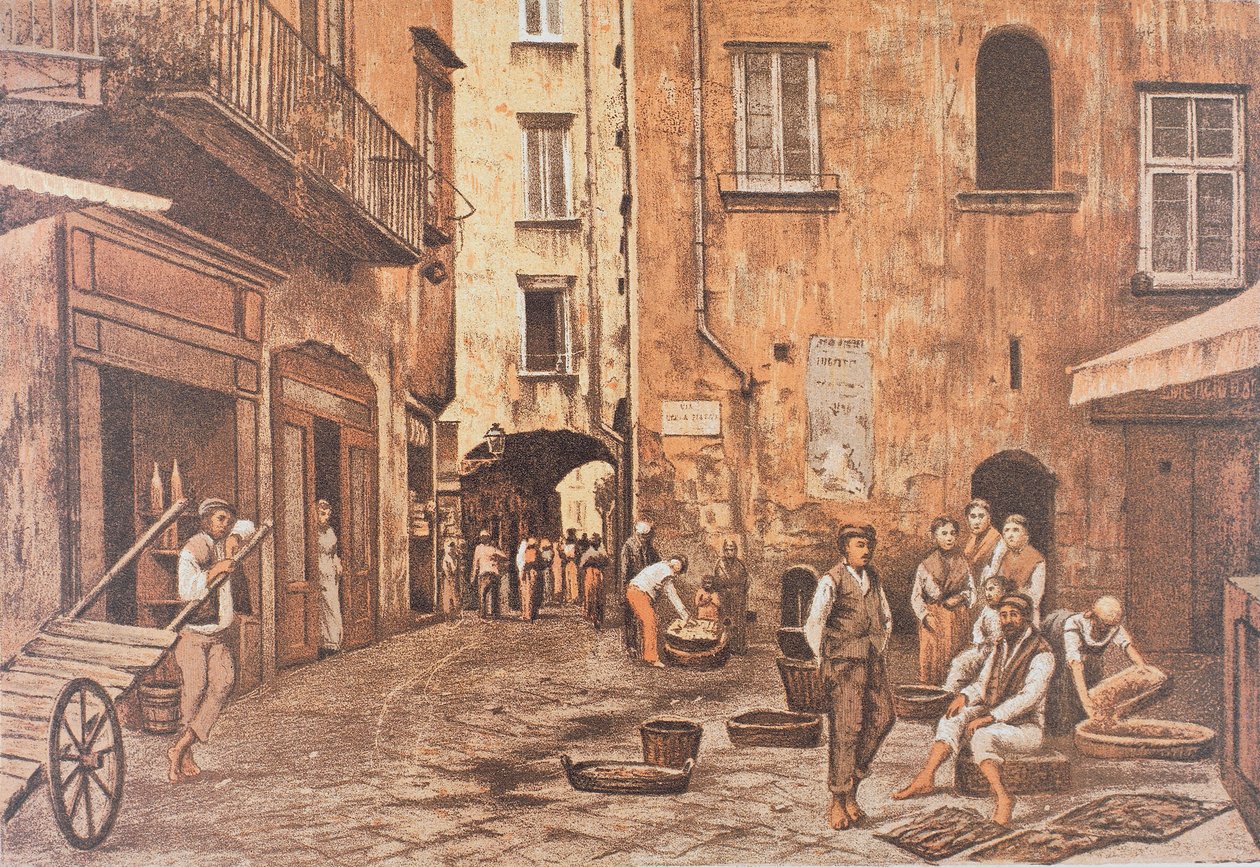 Włochy, Neapol, Piazzetta di Porto autorstwa Matteo Zampella autorstwa Matteo Zampella