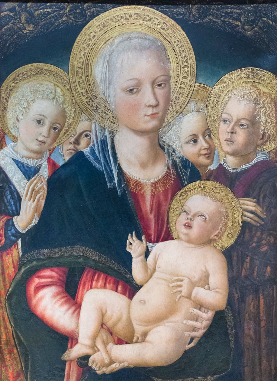 Madonna z Dzieciątkiem z aniołami autorstwa Matteo di (c.1430 95) Giovanni
