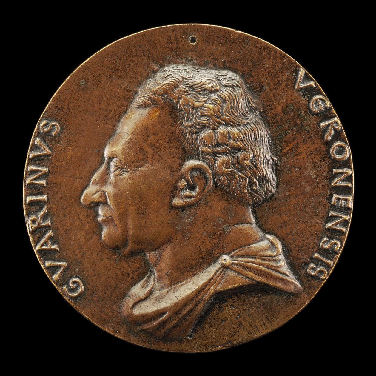 Guarino da Verona, 1374-1460, Humanista [awers], c. 1446. autorstwa Matteo di Andrea de Pasti