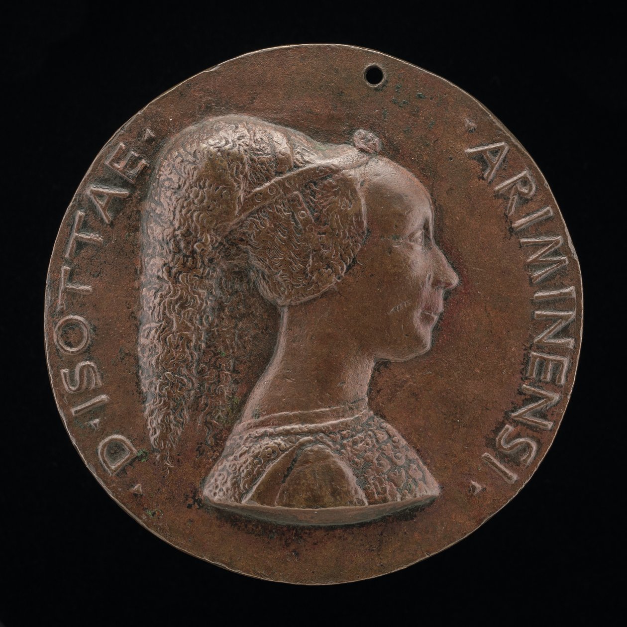 Isotta degli Atti, 14321433-1474, Pani 1446, następnie żona po 1453, Sigismondo Malatesta [obv autorstwa Matteo di Andrea de Pasti
