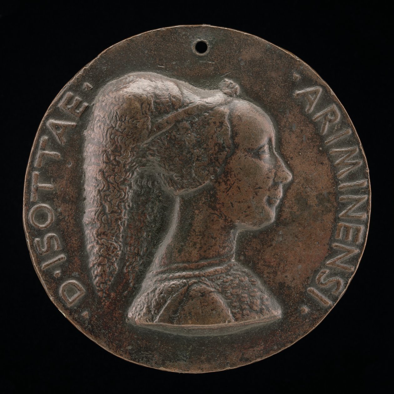 Isotta degli Atti, 14321433-1474, Pani 1446, następnie żona po 1453, Sigismondo Malatesta [obv autorstwa Matteo di Andrea de Pasti