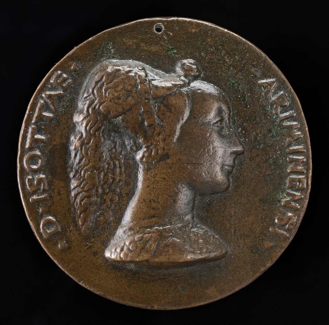 Isotta degli Atti, 14321433-1474, Pani 1446, następnie żona po 1453, Sigismondo Malatesta [obv autorstwa Matteo di Andrea de Pasti