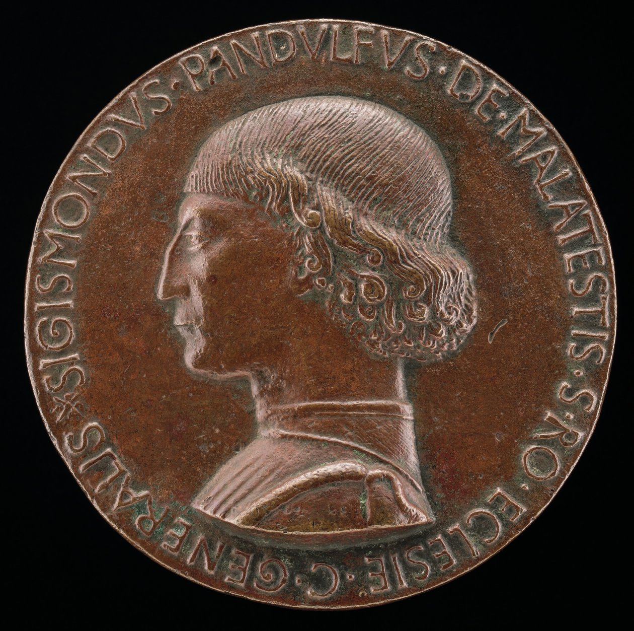 Sigismondo Pandolfo Malatesta, 1417-1468, Pan Rimini i Fano [awers], 1446. autorstwa Matteo di Andrea de Pasti