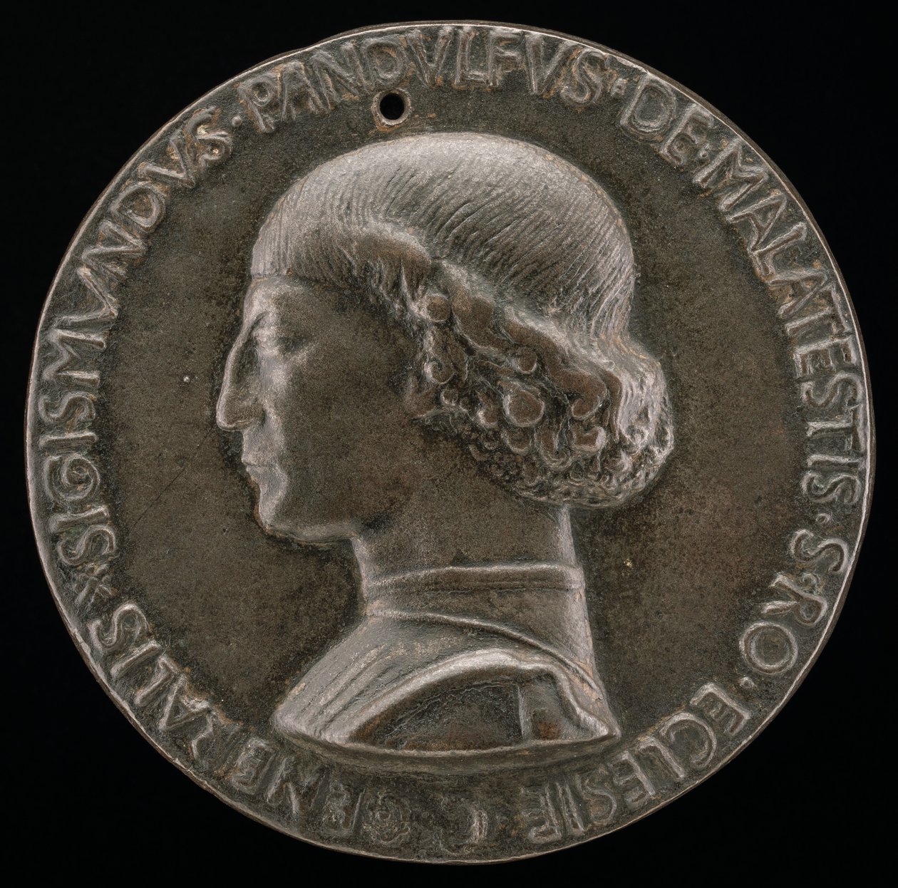 Sigismondo Pandolfo Malatesta, 1417-1468, Pan Rimini i Fano [awers], 1446. autorstwa Matteo di Andrea de Pasti
