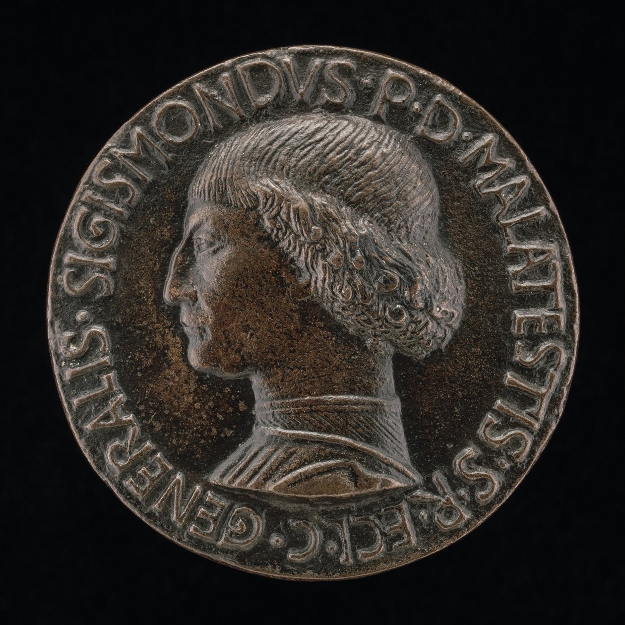 Sigismondo Pandolfo Malatesta, 1417-1468, Pan Rimini i Fano [awers], 1446. autorstwa Matteo di Andrea de Pasti