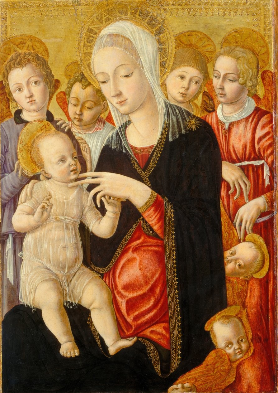 Madonna z Dzieciątkiem z Aniołami i Cherubinami, ok. 1930 r. 14601465. autorstwa Matteo di Giovanni