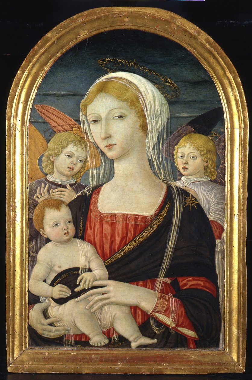 Madonna z Dzieciątkiem i Aniołami, ok. 1470 autorstwa Matteo di Giovanni