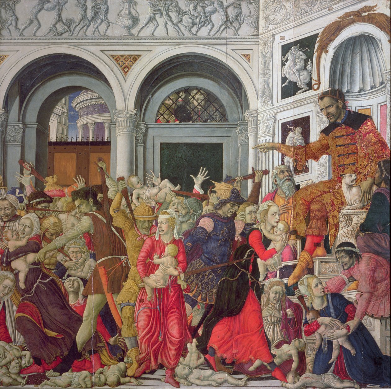 O Massacre dos Inocentes (óleo sobre painel) autorstwa Matteo di Giovanni di Bartolo