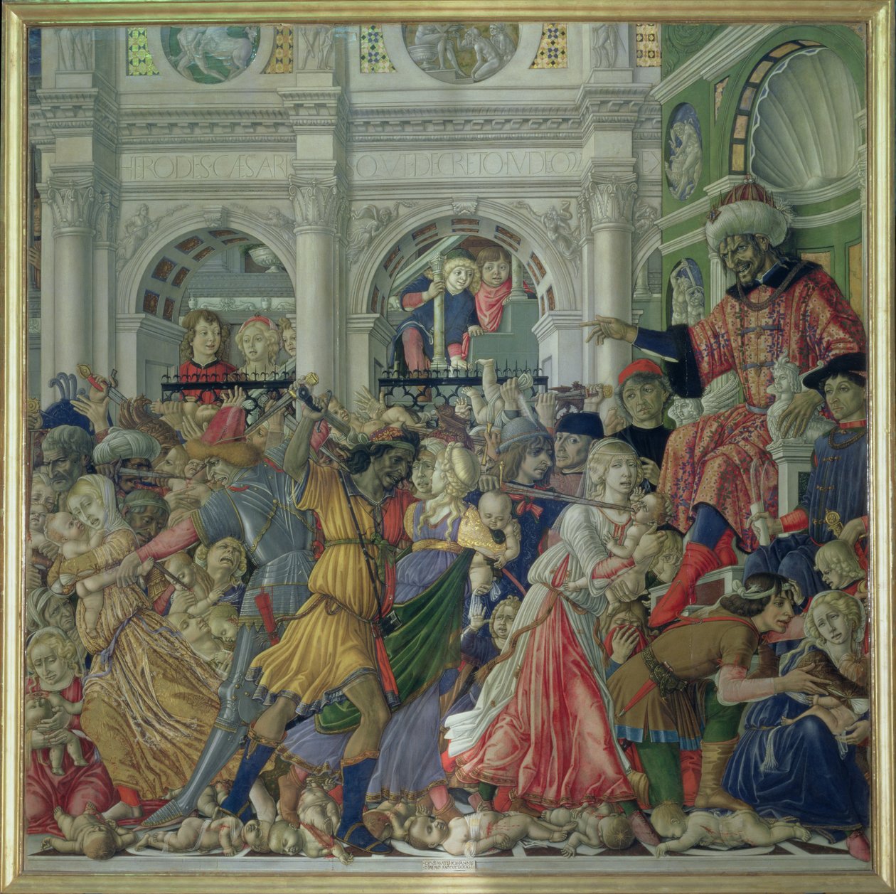 Masakra niewinnych, 1482 (tempera na panelu) autorstwa Matteo di Giovanni di Bartolo