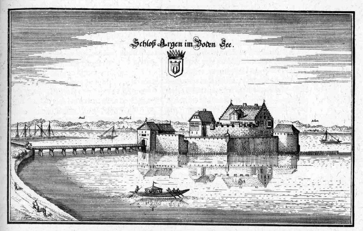 Argen - fragment Topographia Sueviae (Schwaben) autorstwa Matthaus Merian