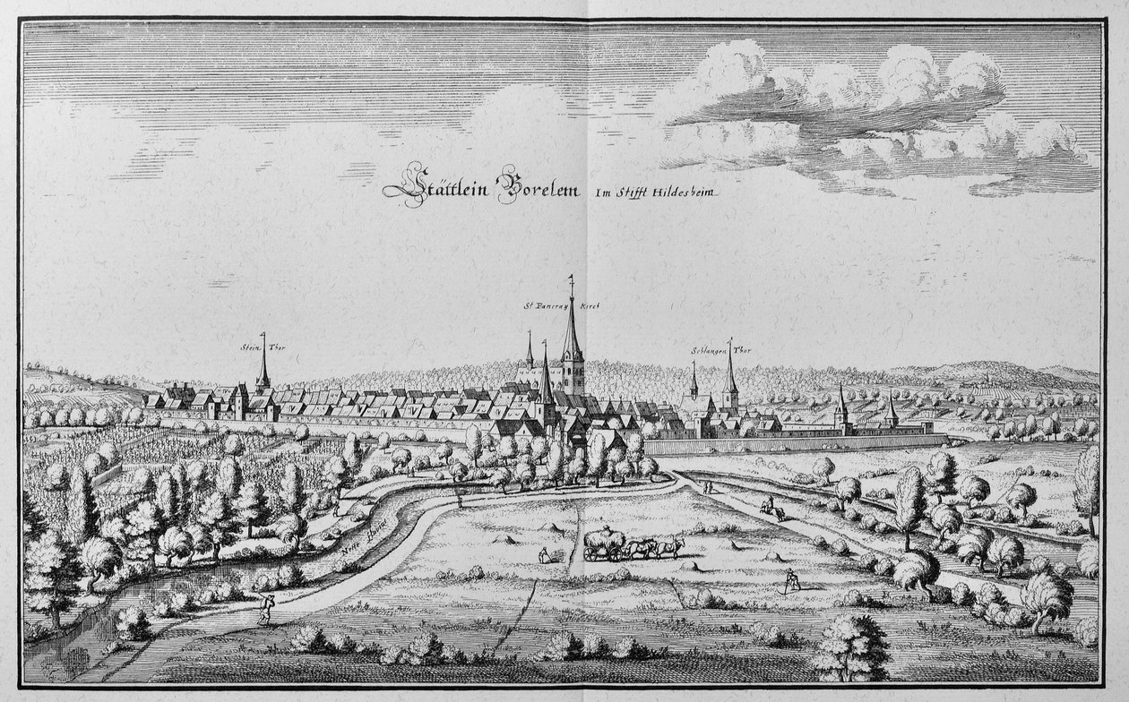 Bockenem, Dolna Saksonia, Niemcy autorstwa Matthaus Merian