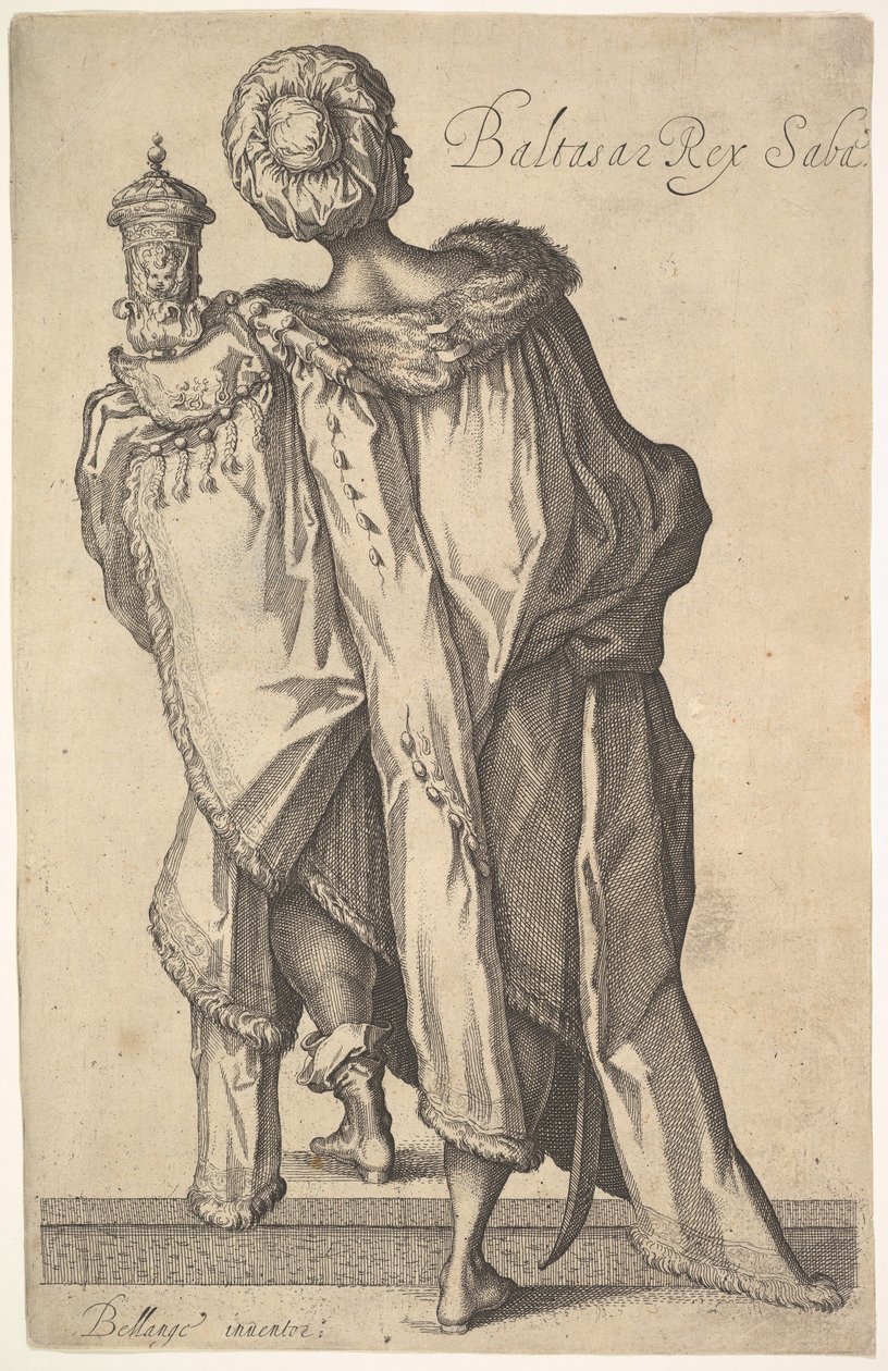 Balthasar, po figurze w Pokłonie Trzech Króli Jacquesa Bellange