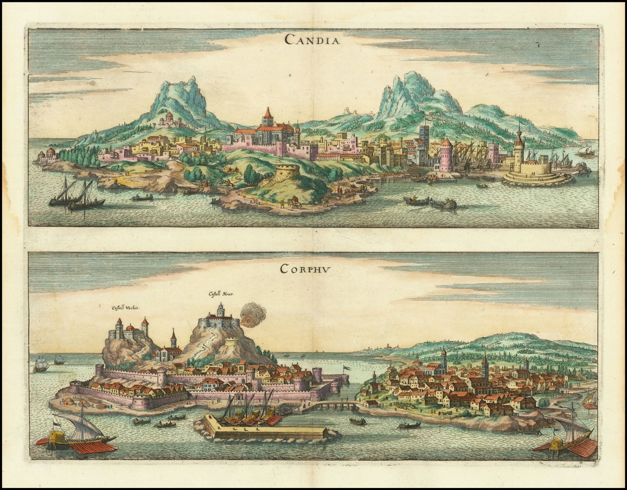 Candia, Corphu autorstwa Matthaus Merian