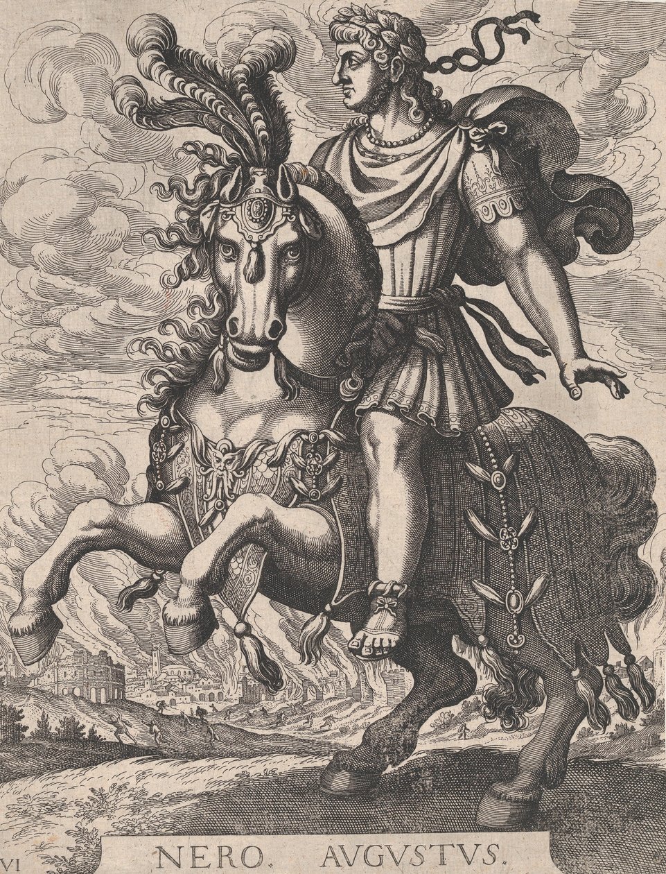 Ilustracja 6: Cesarz Neron na koniu, z 