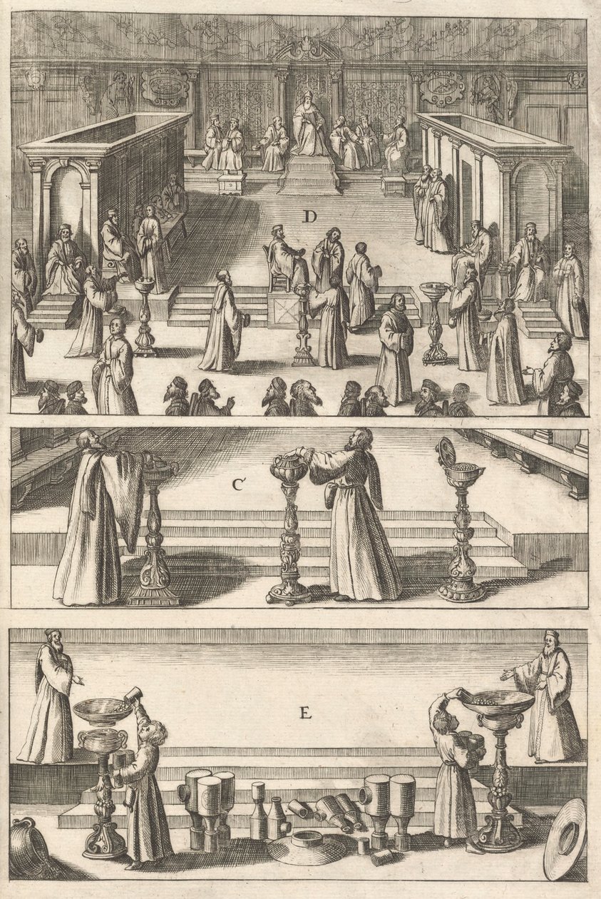 Tablica z „Topografii Włoch”, 1688 autorstwa Matthaus Merian