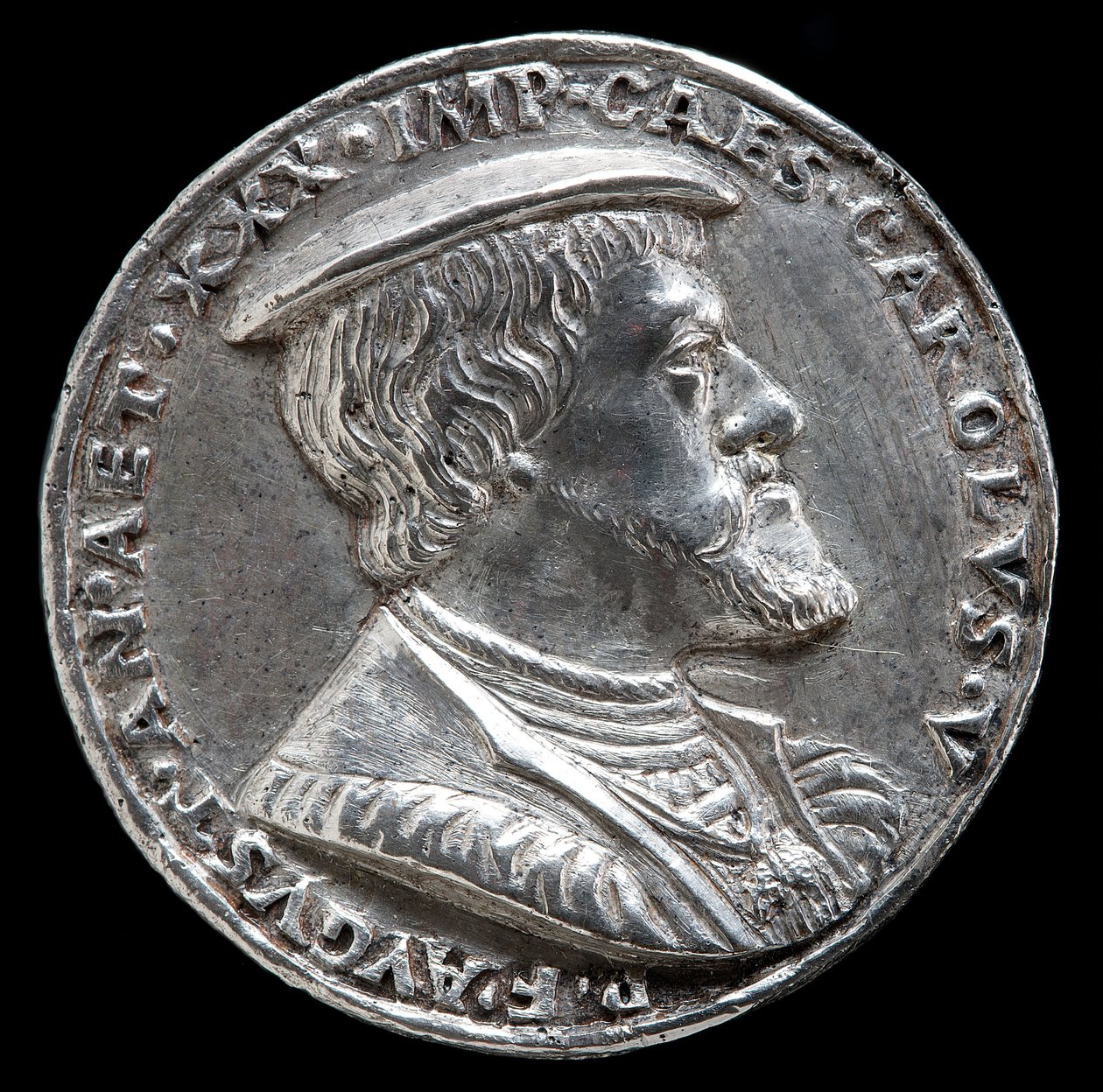 Karol V, 1500-1558, król Hiszpanii 1516-1556, cesarz rzymski 1519 [awers], 1530. autorstwa Matthes Gebel
