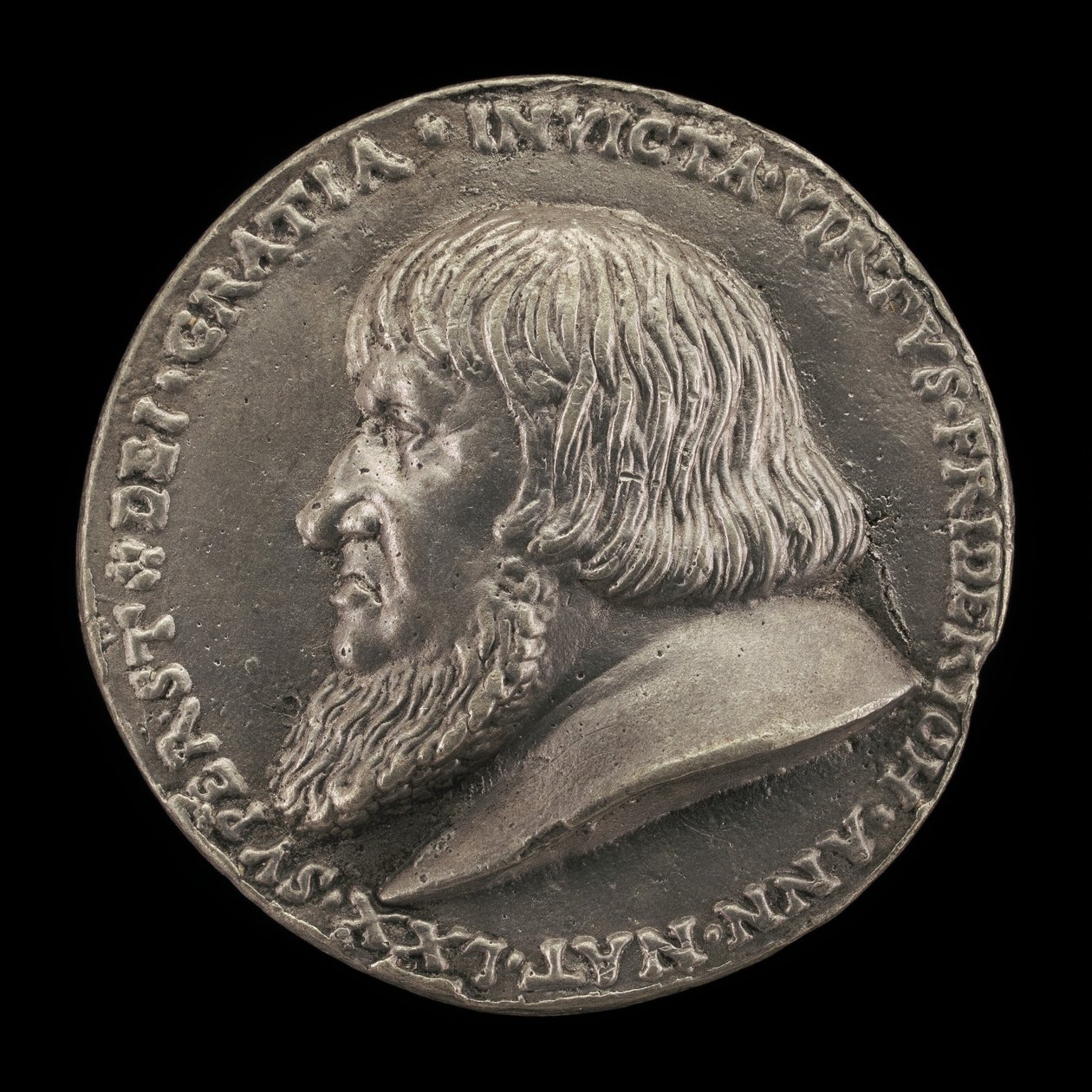 Fryderyk Starszy, 1460-1536, Margrabia brandenburski-Ansbach 1486 [awers], 1528. autorstwa Matthes Gebel