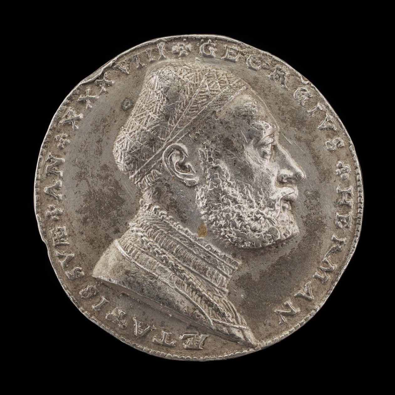 Georg Hermann, 1491-1552, Filozof niemiecki [awers], 1529. autorstwa Matthes Gebel