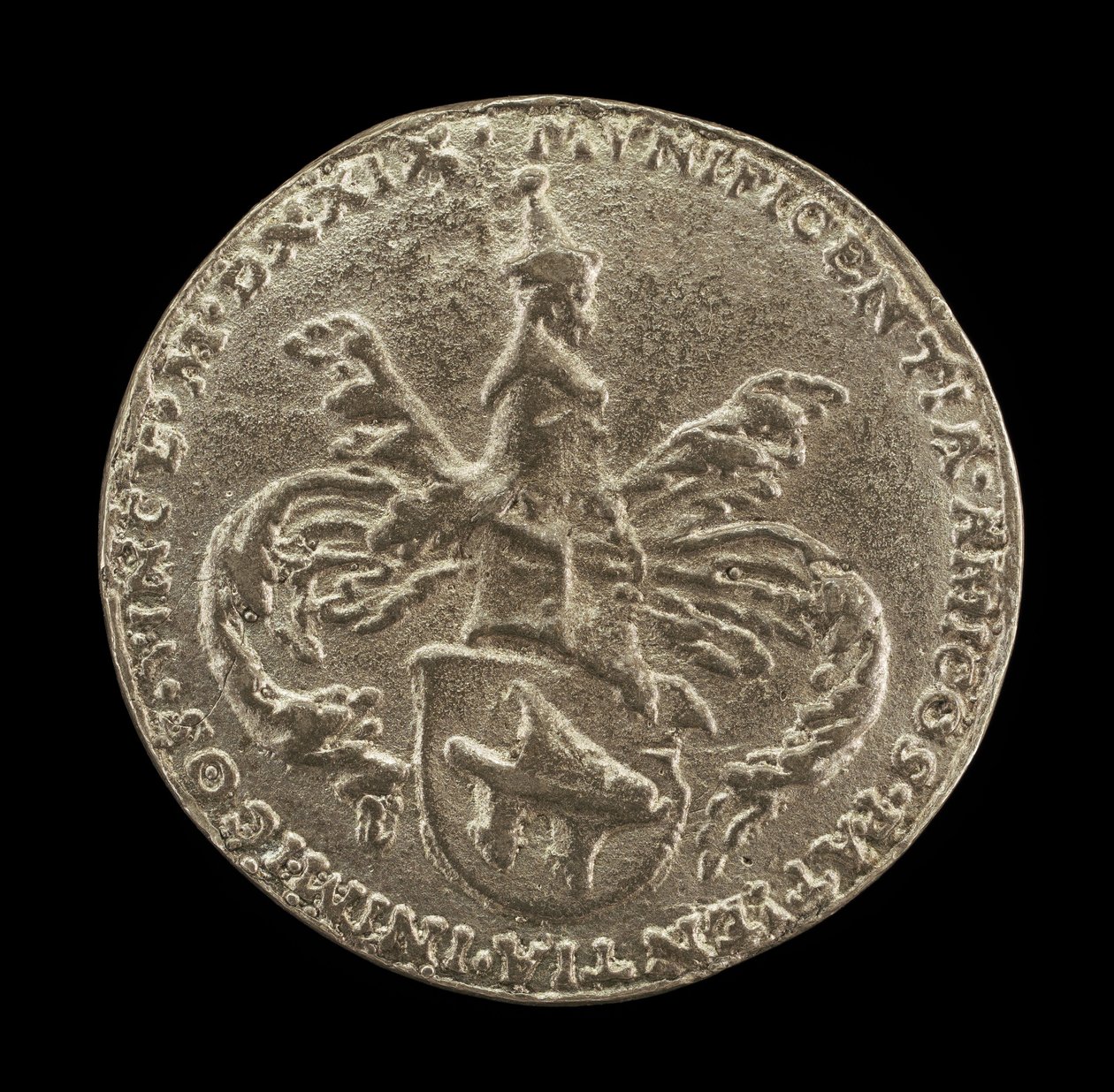 Tarcza broni, herb i płaszcz [rewers], 1529. autorstwa Matthes Gebel
