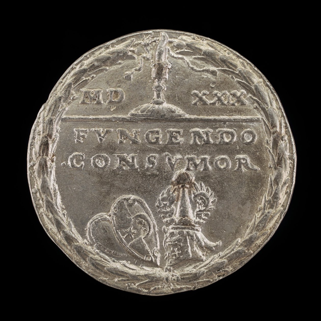 Tarcze i Hełm [rewers], 1529. autorstwa Matthes Gebel