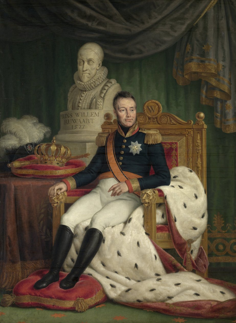 Portret Wilhelma I, króla Holandii autorstwa Mattheus Ignatius van Bree