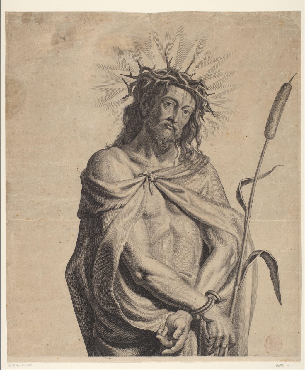 Ecce Homo Seria Ecce Homo, Chrystus Ukrzyżowany, Dziewica Maryja i Jan Ewangelista (tytuł serii) autorstwa Mattheus Borrekens