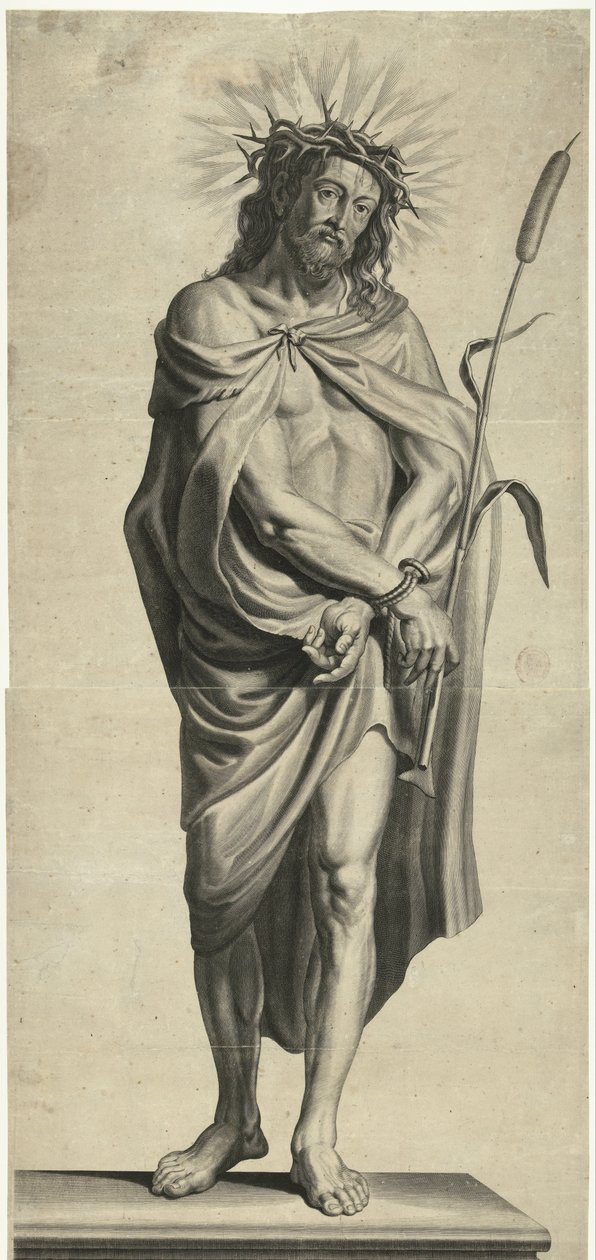 Ecce Homo Seria Ecce Homo, Chrystus Ukrzyżowany, Dziewica Maryja i Jan Ewangelista (tytuł serii) autorstwa Mattheus Borrekens