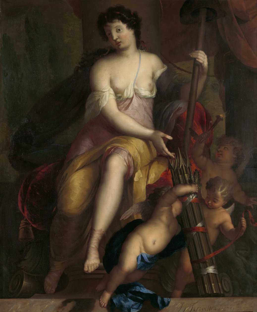 Alegoria wolności autorstwa Mattheus Terwesten (signed by artist)