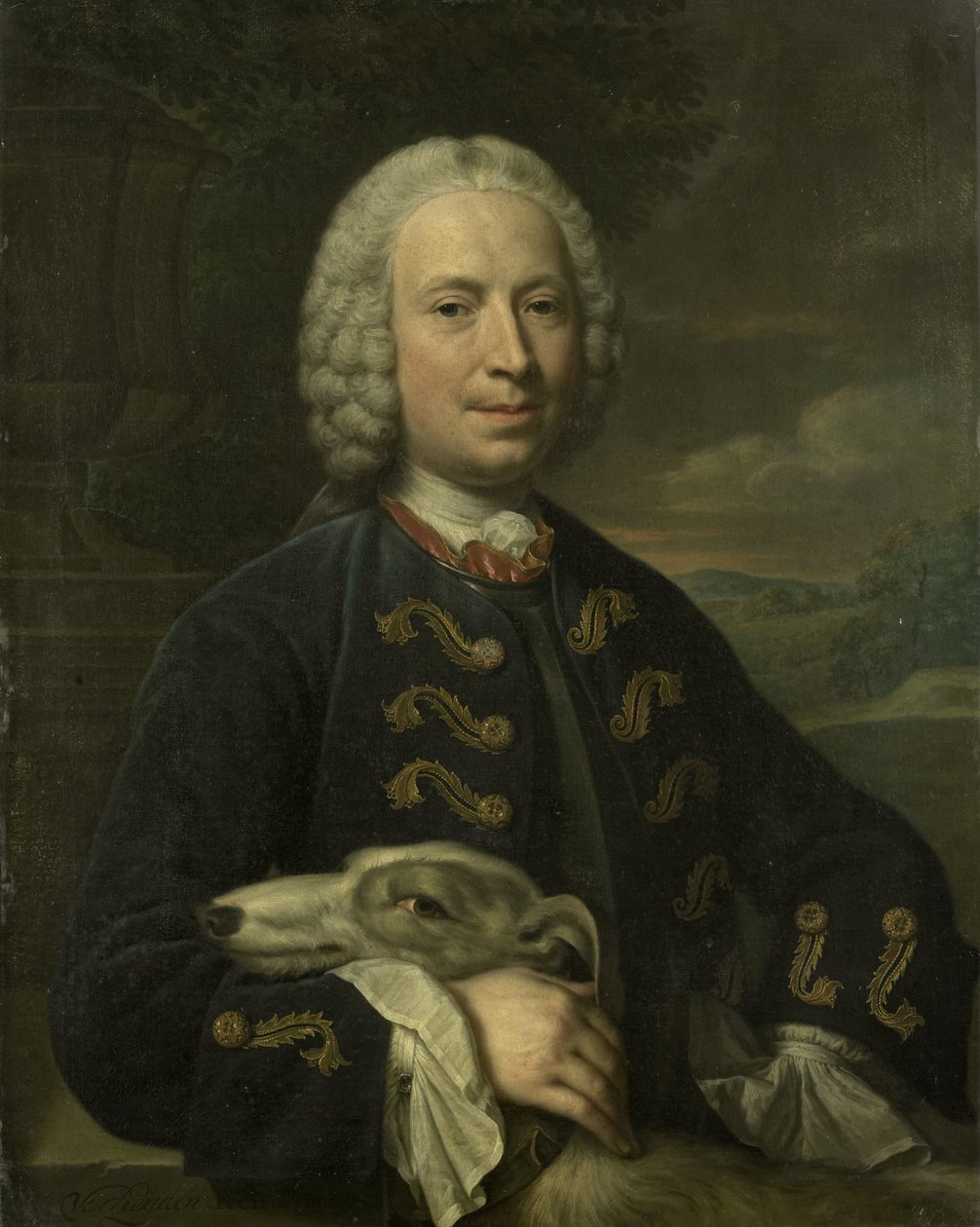 Portret Coenraada van Heemskercka, hrabiego Świętego Cesarstwa Rzymskiego, lorda Achttienhoven i Den Bosch autorstwa Mattheus Verheyden