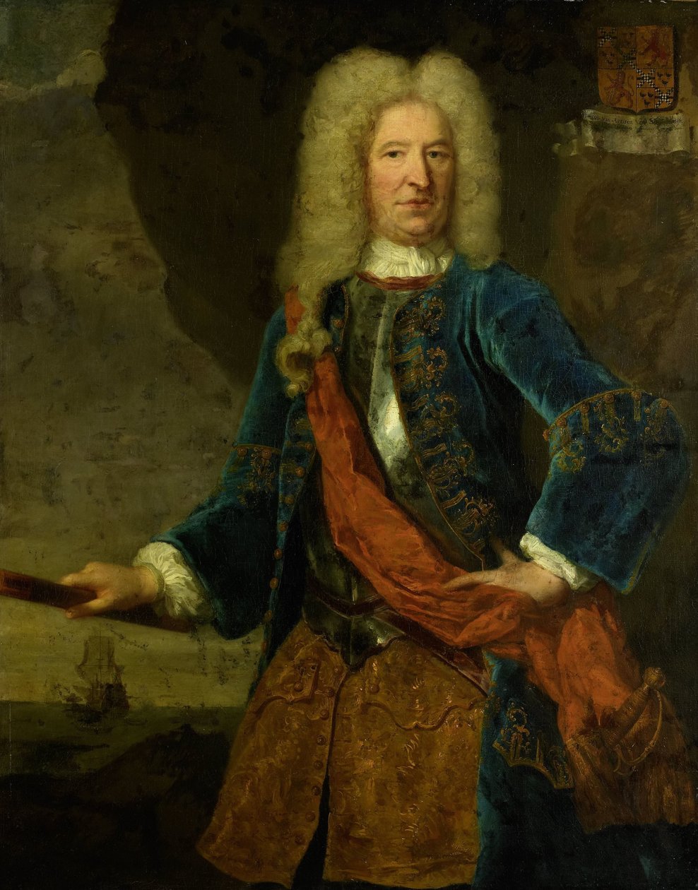 Portret François van Aerssen, Lord of Sommelsdijk, wiceadmirała Holandii i Fryzji Zachodniej autorstwa Mattheus Verheyden