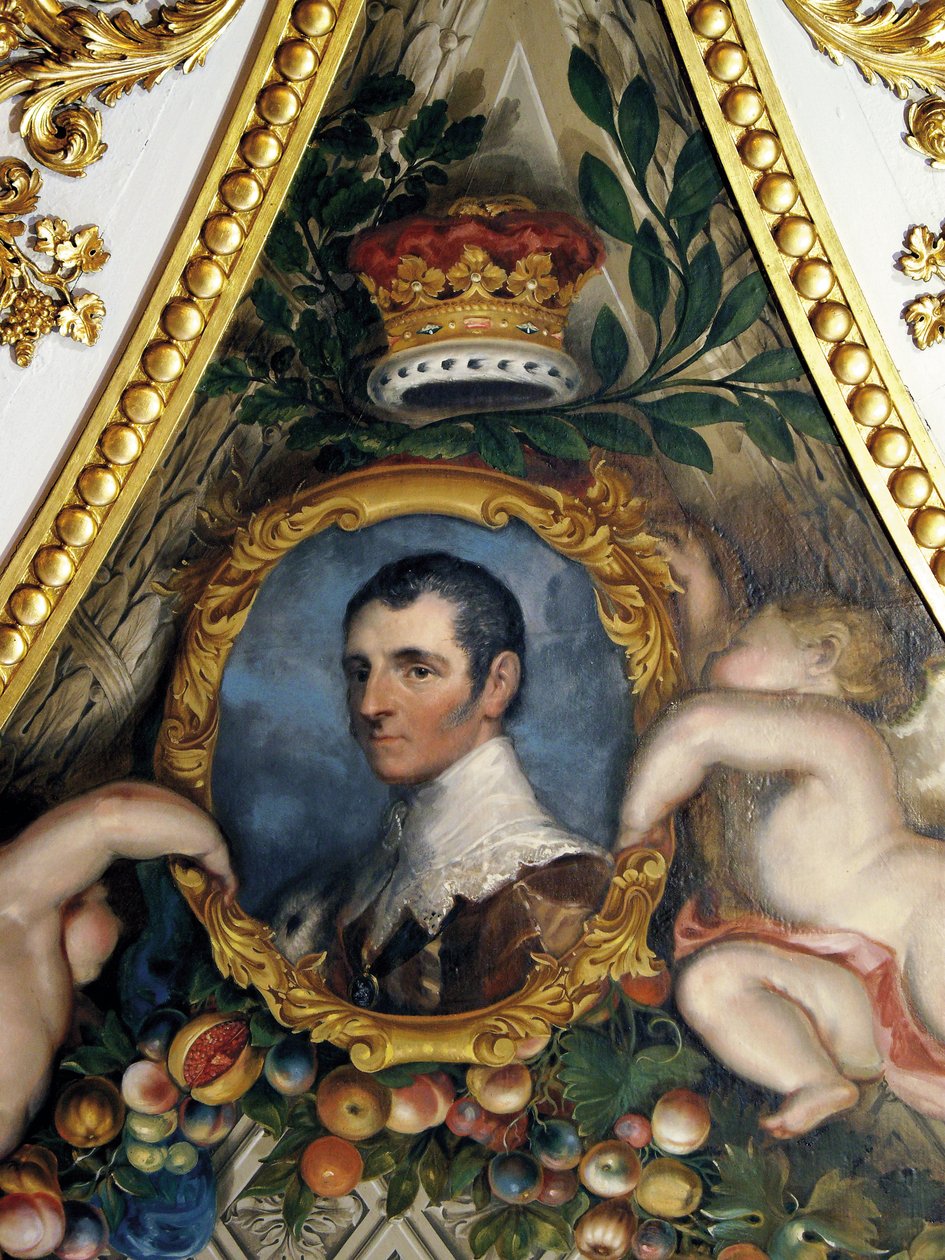 Portret 5. księcia Rutland, sufit salonu Elżbiety autorstwa Matthew Cotes Wyatt