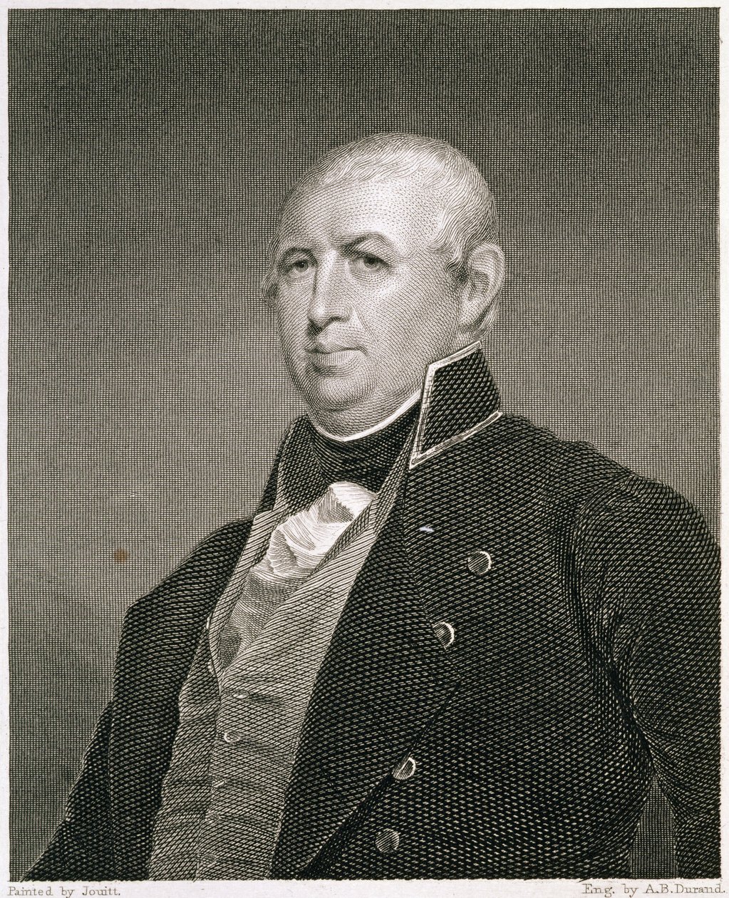 Isaac Shelby (1750-1826) grawerowany przez Ashera Browna Duranda (1796-1886) autorstwa Matthew Harris Jouett