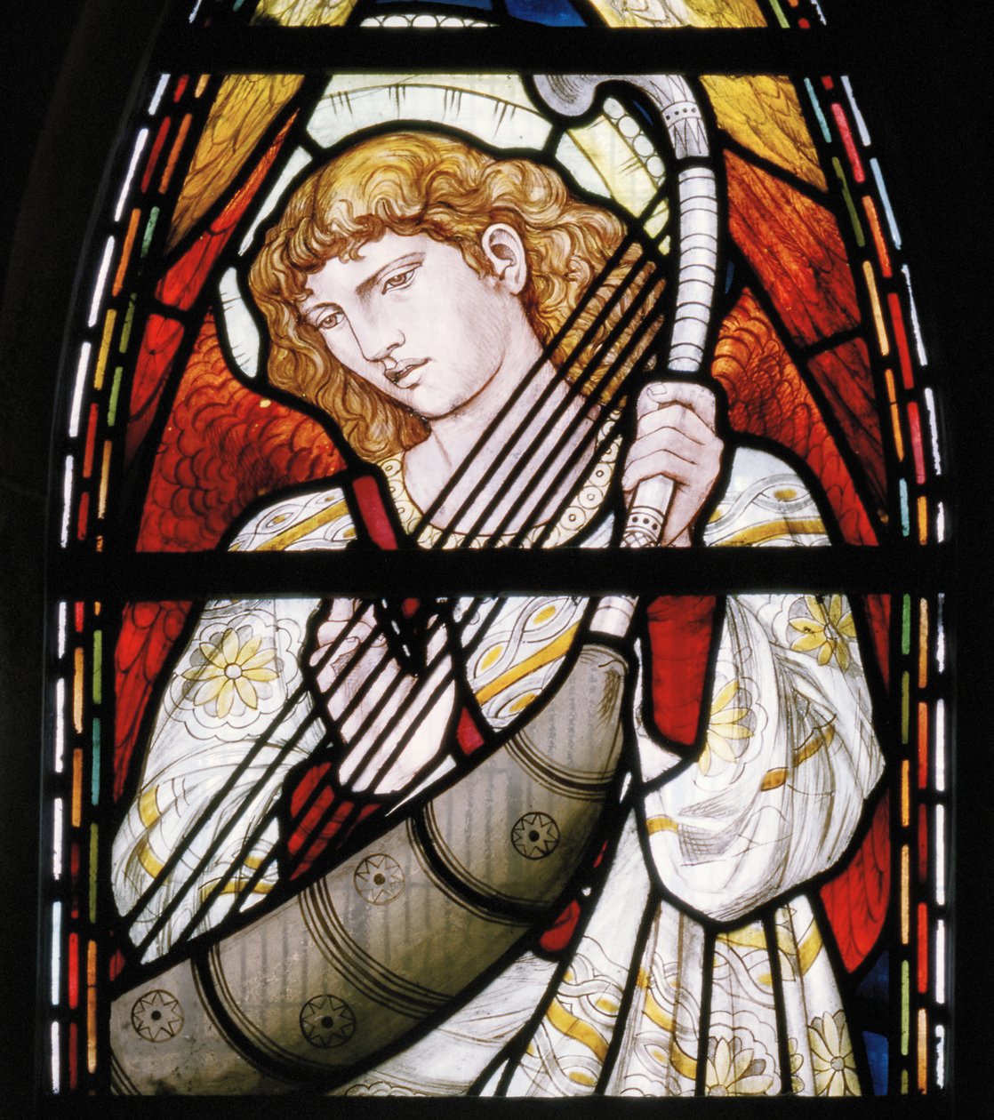Aberdeen, Katedra St Machars, Cottier & Co, Angel Musician detail, 1873 autorstwa Matthew Maris