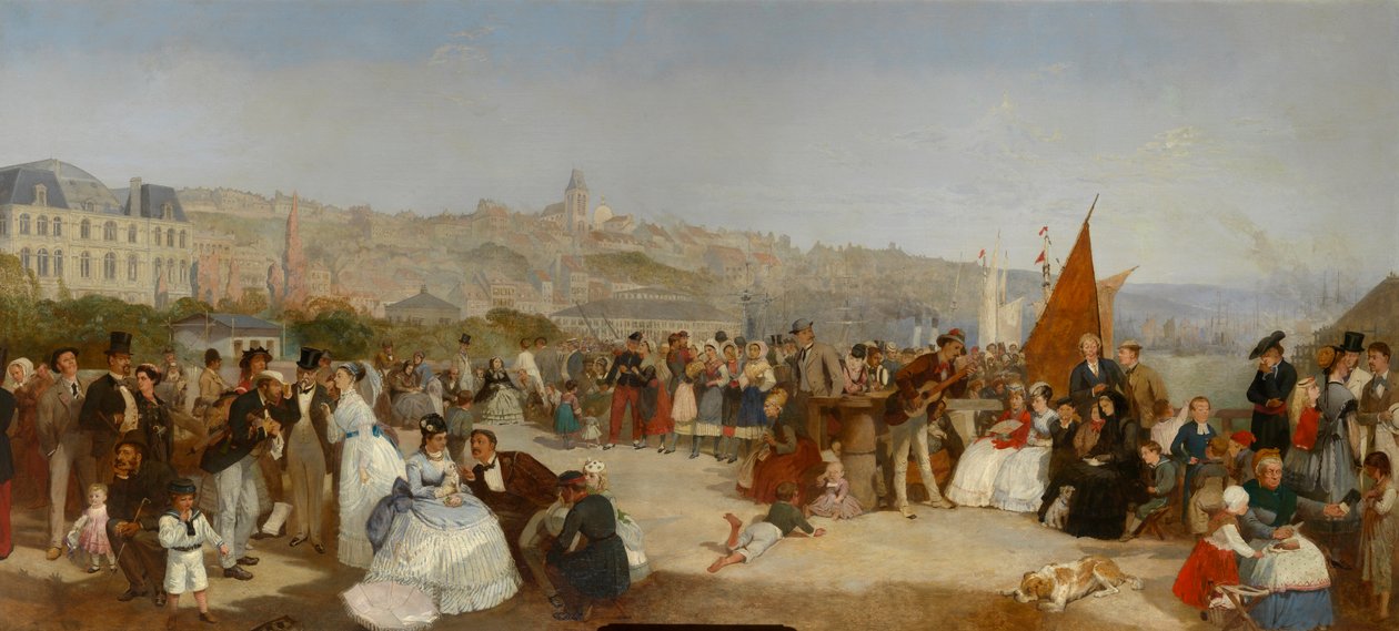 Molo w Boulogne, 1870 autorstwa Matthew Somerville Morgan