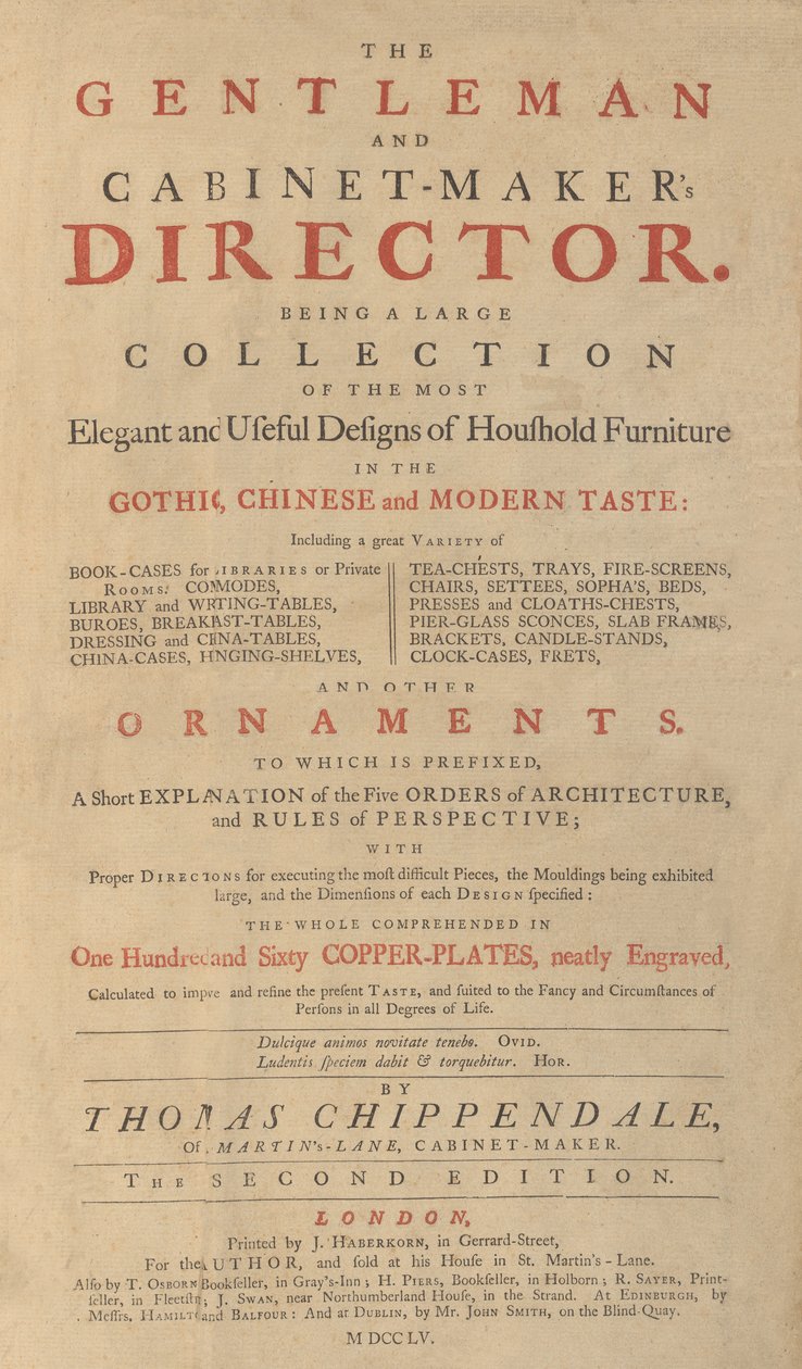 Dżentelmen i dyrektor gabinetu, 1755 autorstwa Matthew Darly